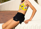 Strappy Racer - Yellow Floral